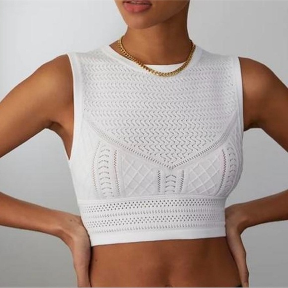 ARITZIA BABATON Pointelle Sweater
Knit Crop Tank Top - Picture 2 of 2